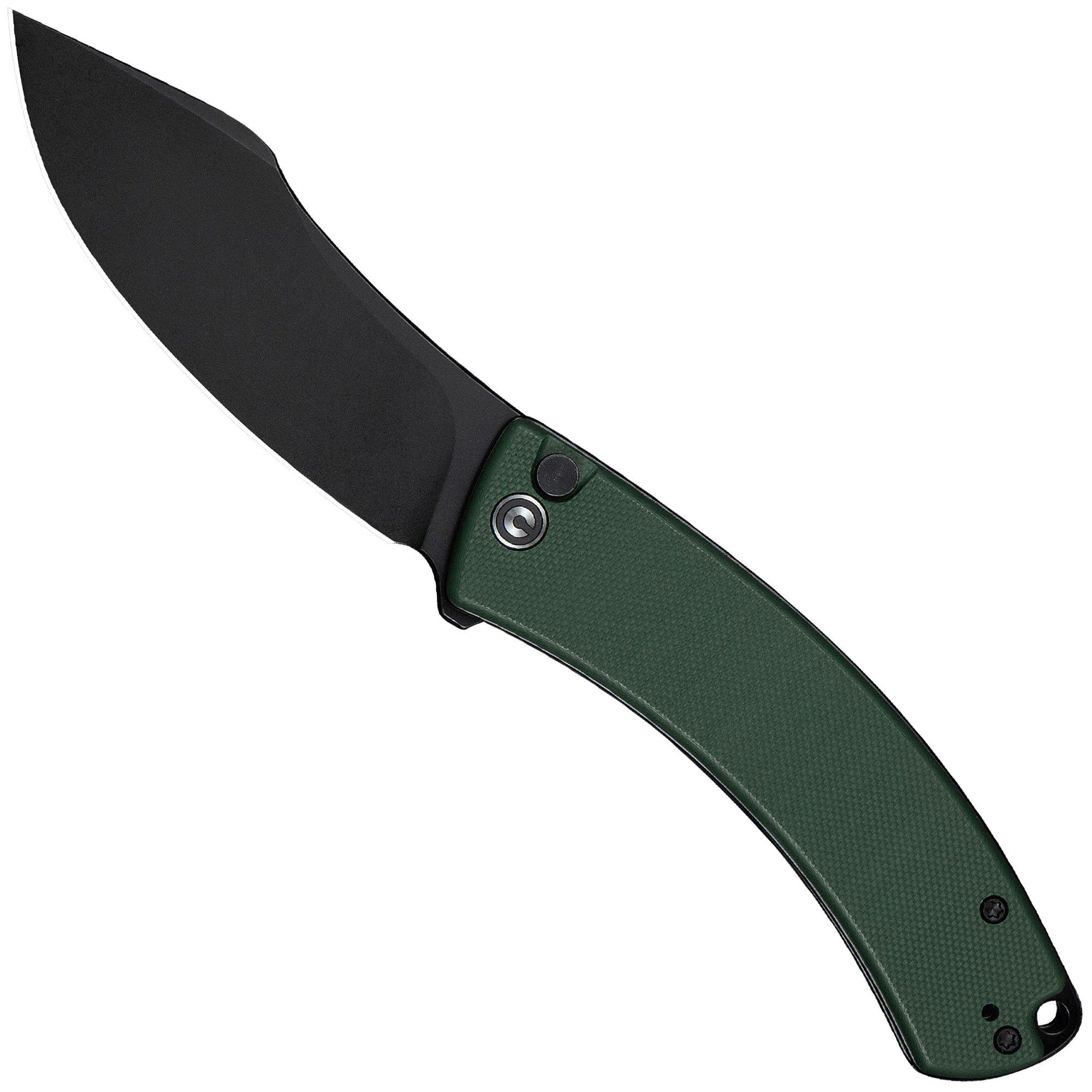 Civivi Outlaw Muk C24079-3 Blackwashed 14C28N, Green G10, pocket knife