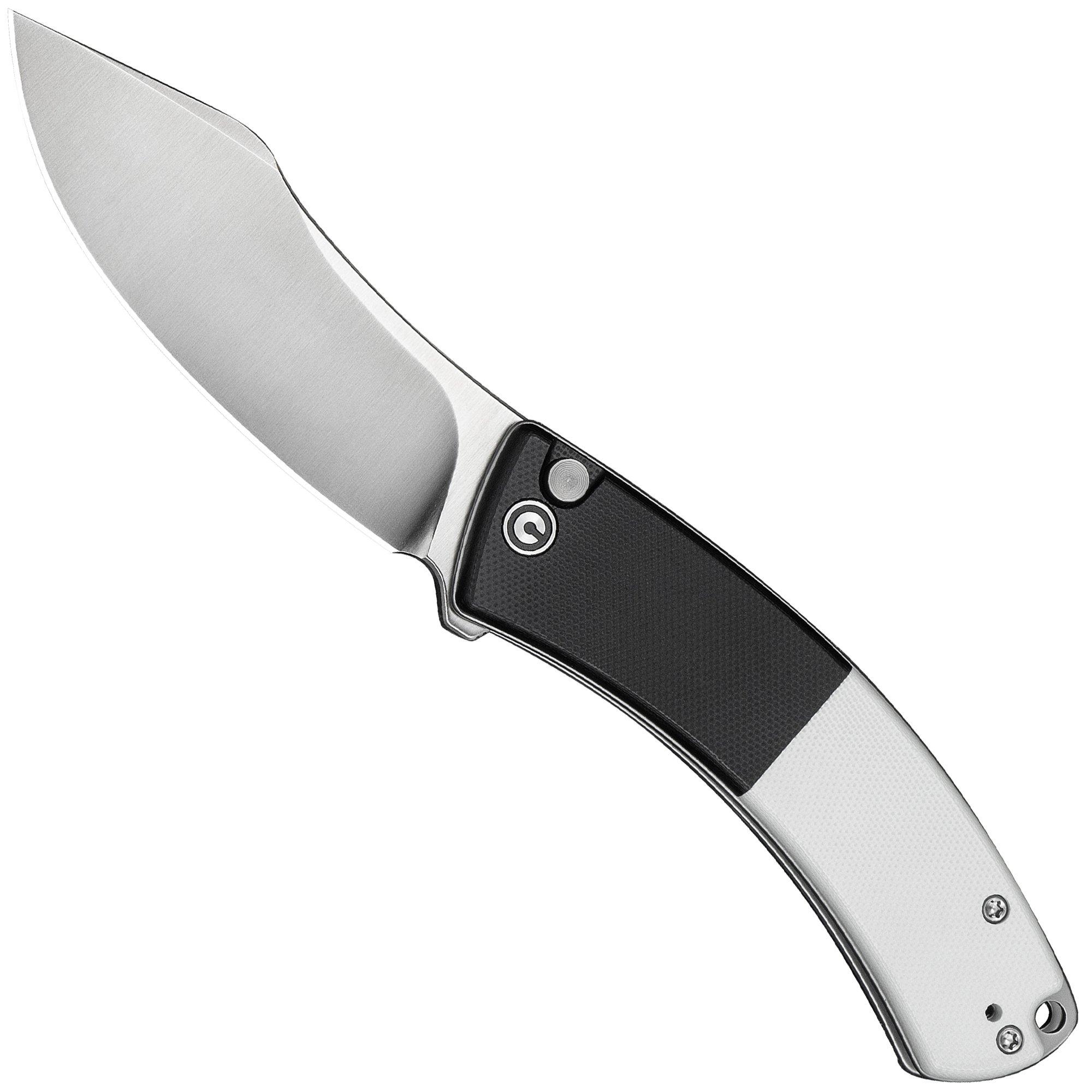 Civivi Outlaw Muk C24079-4 Satin 14C28N, Black & White G10, pocket knife