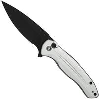 Image for Civivi Button Lock Kitefin C24091-2 Blackwashed 14C28N, Silver Aluminium, pocket knife