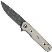Image pour Civivi Navo C25015A-DS1 Damascus, Ivory G10, couteau de poche, Ostap hel design