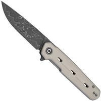 Bild für Civivi Navo C25015A-DS1 Damascus, Ivory G10, Taschenmesser, Ostap Hel Design