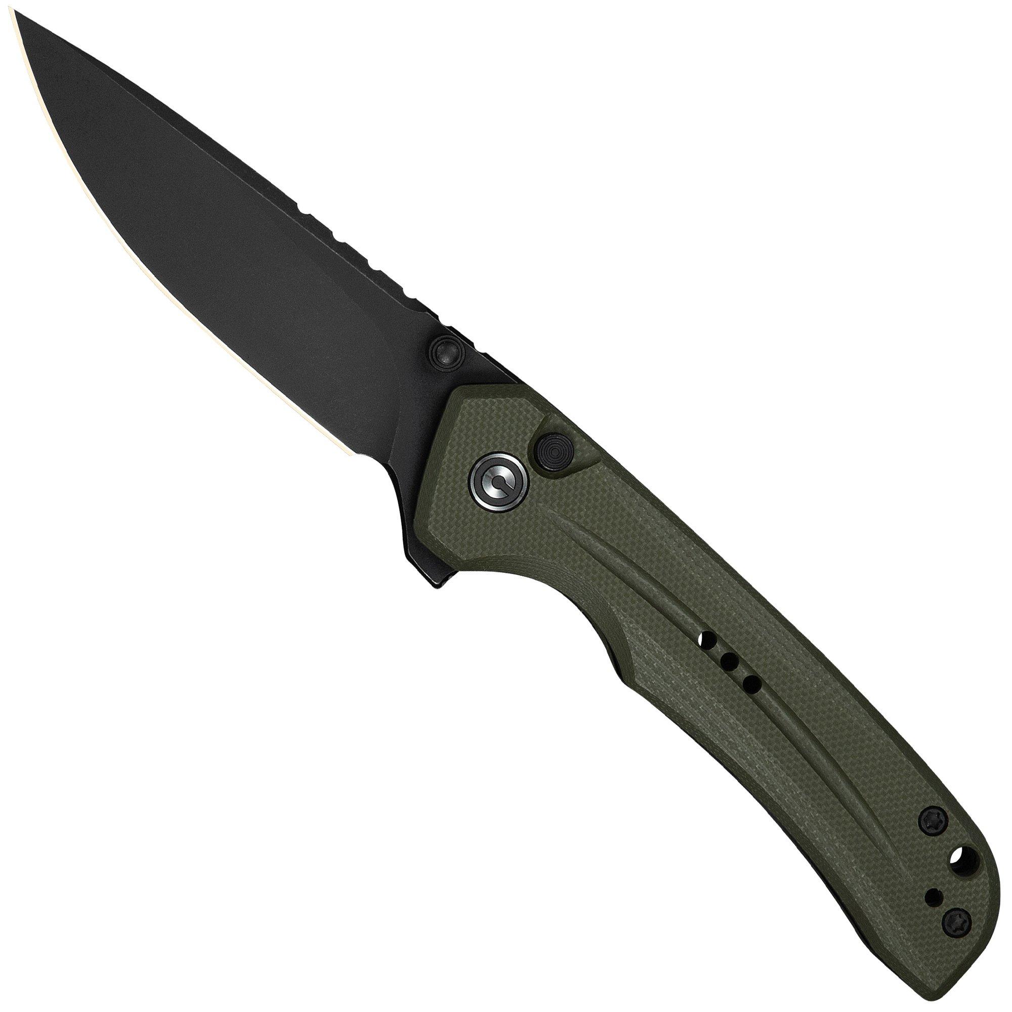 Civivi Tarask C25023C-2, Blackwashed Nitro-V, OD Green G10 pocket knife