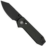 Afbeelding voor Civivi Lil Yonder C25025B-2, Blackwashed 14C28N, Dark Green Canvas Micarta zakmes, Zac Whitmore design