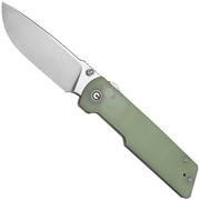 Image for Civivi Zygon C25035-1, Satin Nitro-V,  Blue Glow In The Dark Natural G10 pocket knife