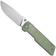 Image for Civivi Zygon C25035-1, Satin Nitro-V,  Blue Glow In The Dark Natural G10 pocket knife