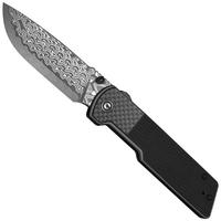 Image for Civivi Zygon C25035B-DS1, Damascus, Gray G10, Carbon Fiber Overlay pocket knife