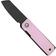 Bild für Civivi Kukei C25036-1, Blackwashed Nitro-V, Powder Pink G10 Taschenmesser, Tashi Bharucha Design