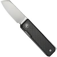 Afbeelding voor Civivi Kukei C25036-4, Satin Nitro-V, Black G10, Carbon Fiber Overlay zakmes, Tashi Bharucha