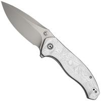 Image pour Civivi Vyrent C25037B-1 Stonewashed Nitro-X7, Silver Aluminium Foil G10, couteau de poche