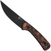 Image for Civivi Carveth C25040-2, Blackwashed AEB-L, Orange/Black G10, hunting knife