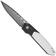 Image for Civivi Brr15 Light C25063-DS1, Damascus, Black / White G10 pocket knife, Rafal Brzeski design