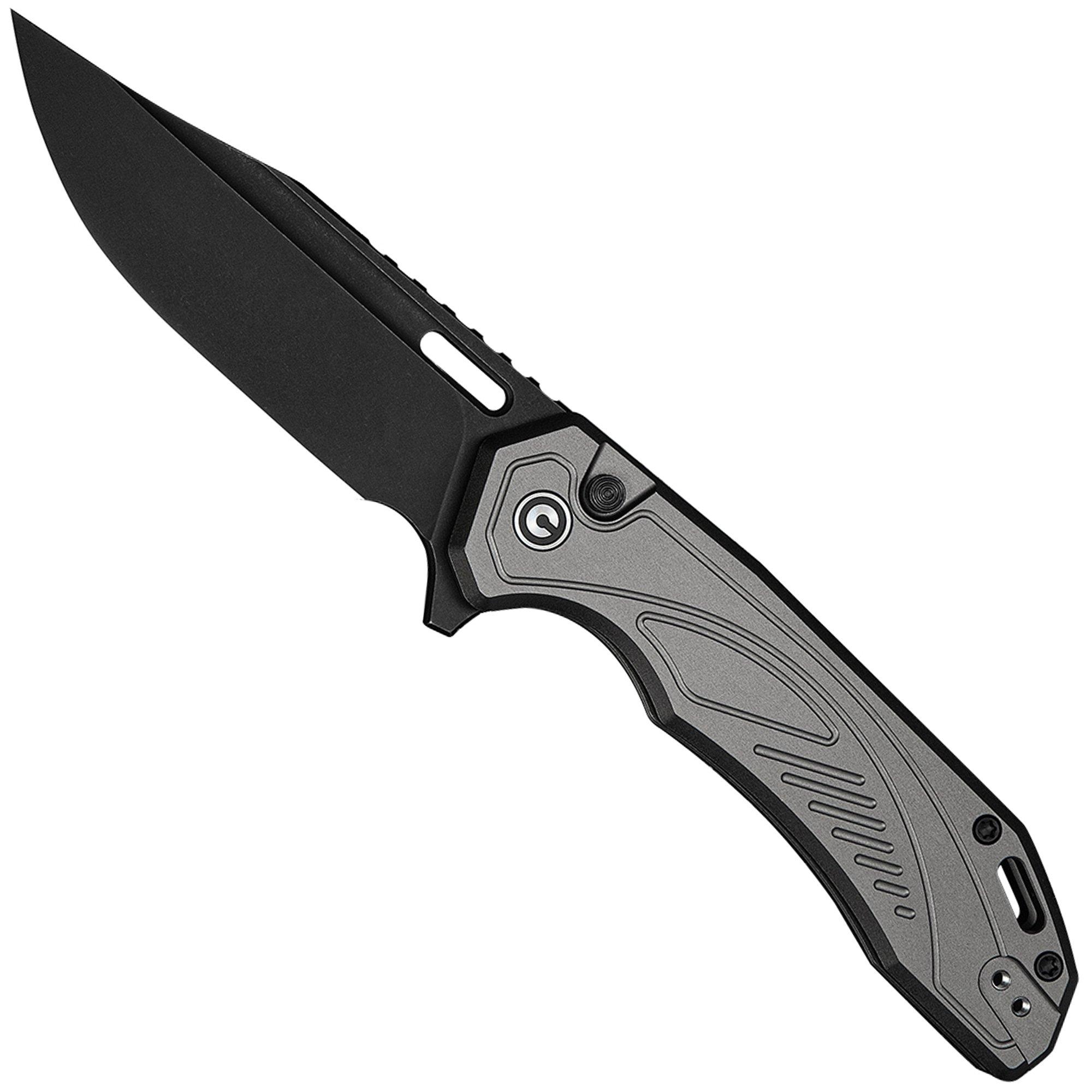 Civivi Zelthara C25076-2, Black Stonewashed 14C28N, Grey Aluminum zakmes