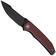 Afbeelding voor Civivi Ryson-E C25097-1, Blackwashed 14C28N, Burgundy G10 zakmes, Raven The Pirate design