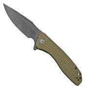 Civivi Baklash C801K Green Micarta Coarse, coltello da tasca