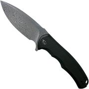 Civivi Praxis C803DS Damascus, Black G10 couteau de poche