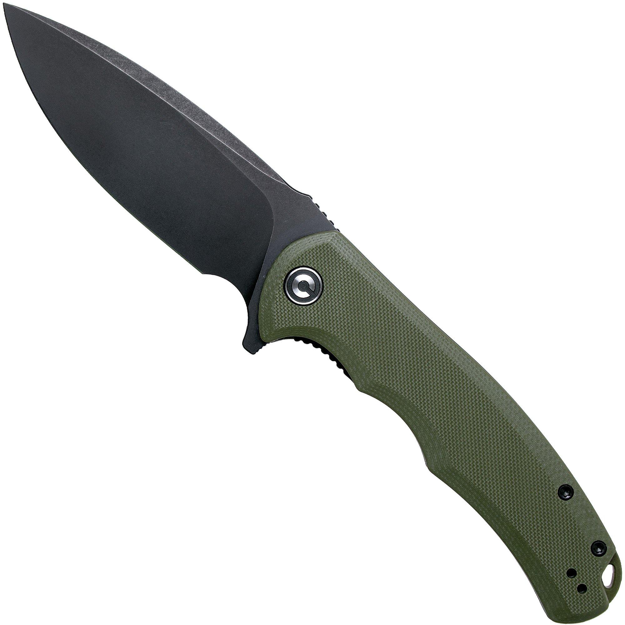 Nóż składany Civivi Praxis C803F Black, OD Green G10
