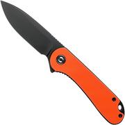 Civivi Elementum C907Y Black, Orange G10 couteau de poche