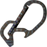 Civivi Click CA-01B Flamed Carabiner, karabijnhaak-tool