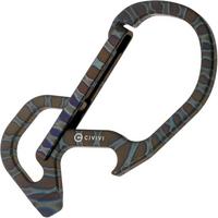 Imagen para Civivi Click CA-01B Flamed Carabiner, mosquetón flameado