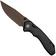 Afbeelding voor Civivi Elite Brova CE25093-2, Dark Brown Stonewashed CPM S35VN, Black Aluminum zakmes