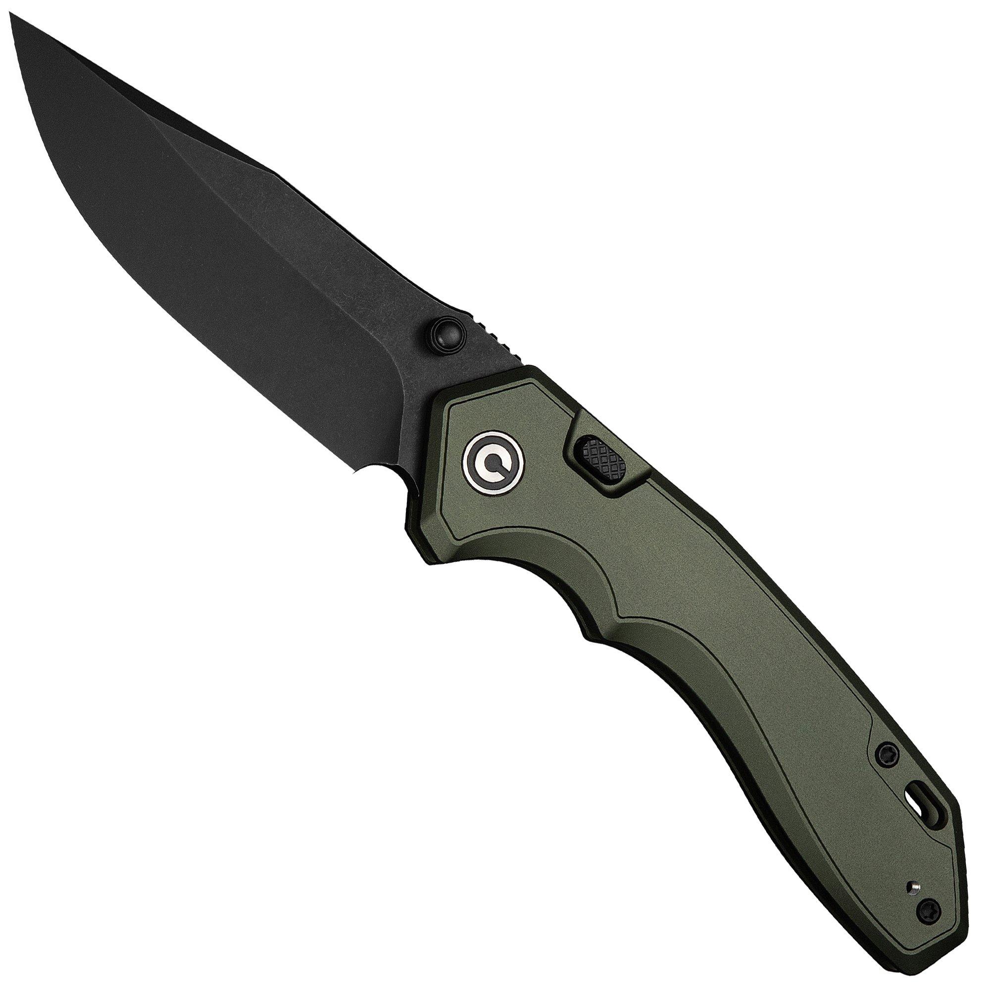 Civivi Elite Brova CE25093-3, Blackwashed CPM S35VN, Forest Green Aluminum, Taschenmesser