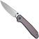 Image for Civivi Elite Tessera CE26029-2, Satin CPM S35VN, Diamond Pattern Purple Aluminum pocket knife