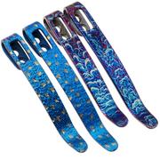 Civivi 4x Pocketclip Flamed Titanium T002C sans vis