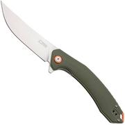 CJRB Gobi J1906-GNC, Stonewashed AR-RPM9, OD Green G10, coltello da tasca