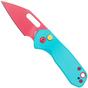 Imagem para CJRB Mini Pyrite J1933-WEB, Red AR-RPM9, Blue Aluminium, navalha