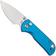 Image for CJRB Mica J1934-BU, Satin AR-RPM9, Blue Aluminium, pocket knife