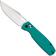 Image for CJRB Prado J1936-AG, Satin AR-RPM9, Aqua Green G10, pocket knife