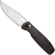 CJRB Prado J1936-EB, Satin AR-RPM9, Ebony Wood, pocket knife