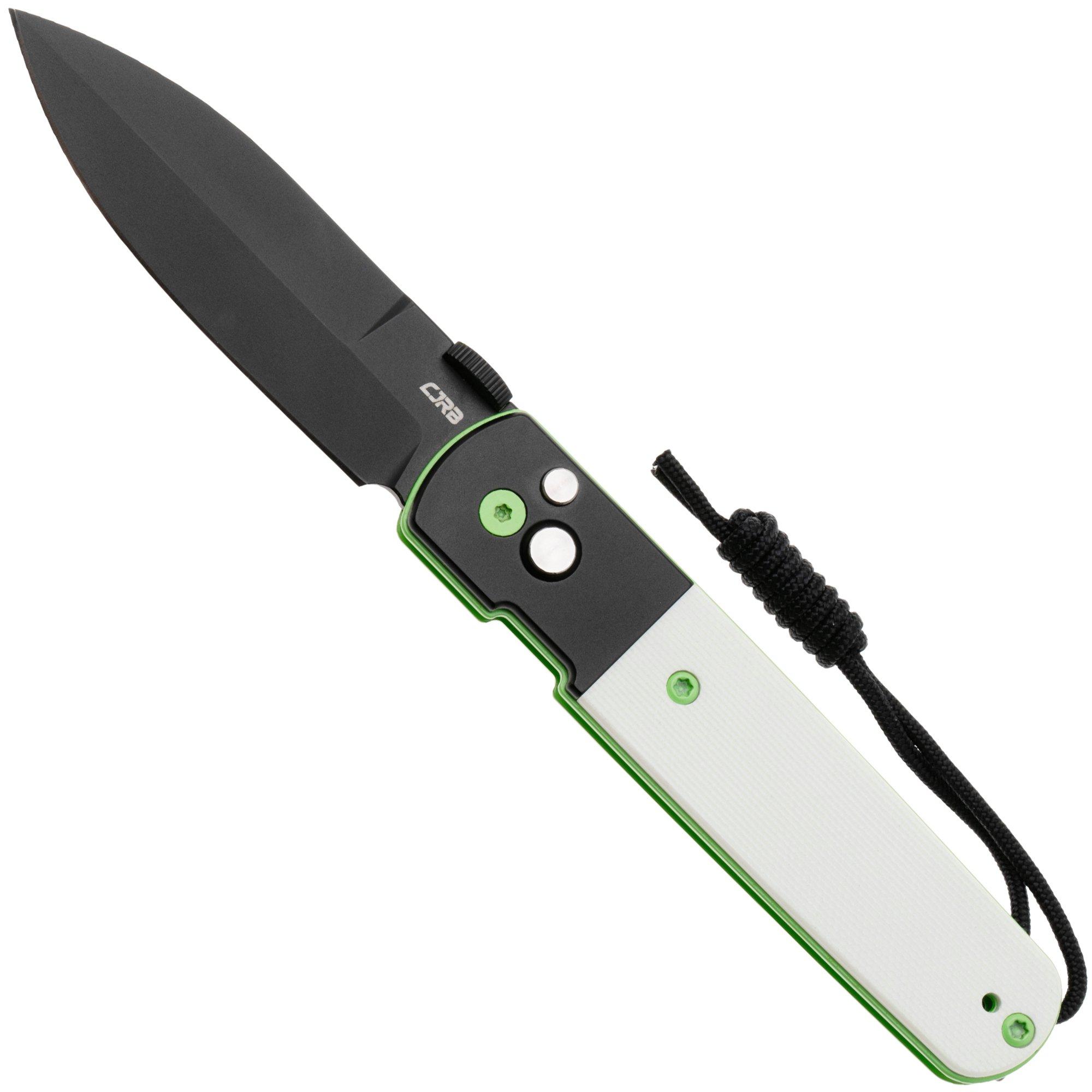 CJRB Locust J1951-BBW PVD AR-RPM9, Black Aluminium White G10, pocket knife