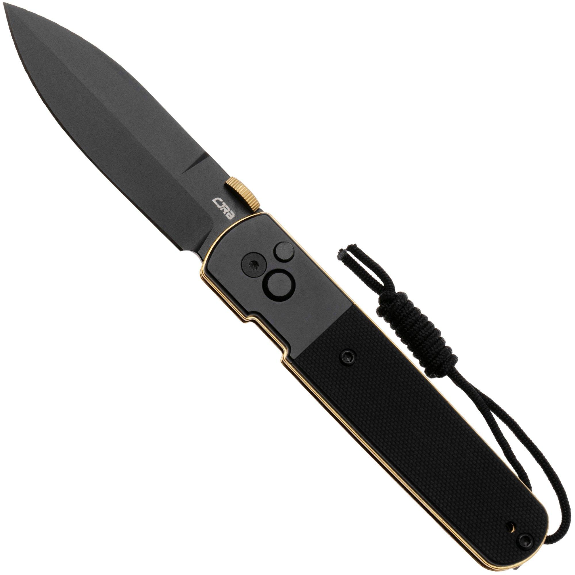 CJRB Locust J1951-BG PVD AR-RPM9, Black Aluminium Black G10, coltello da tasca