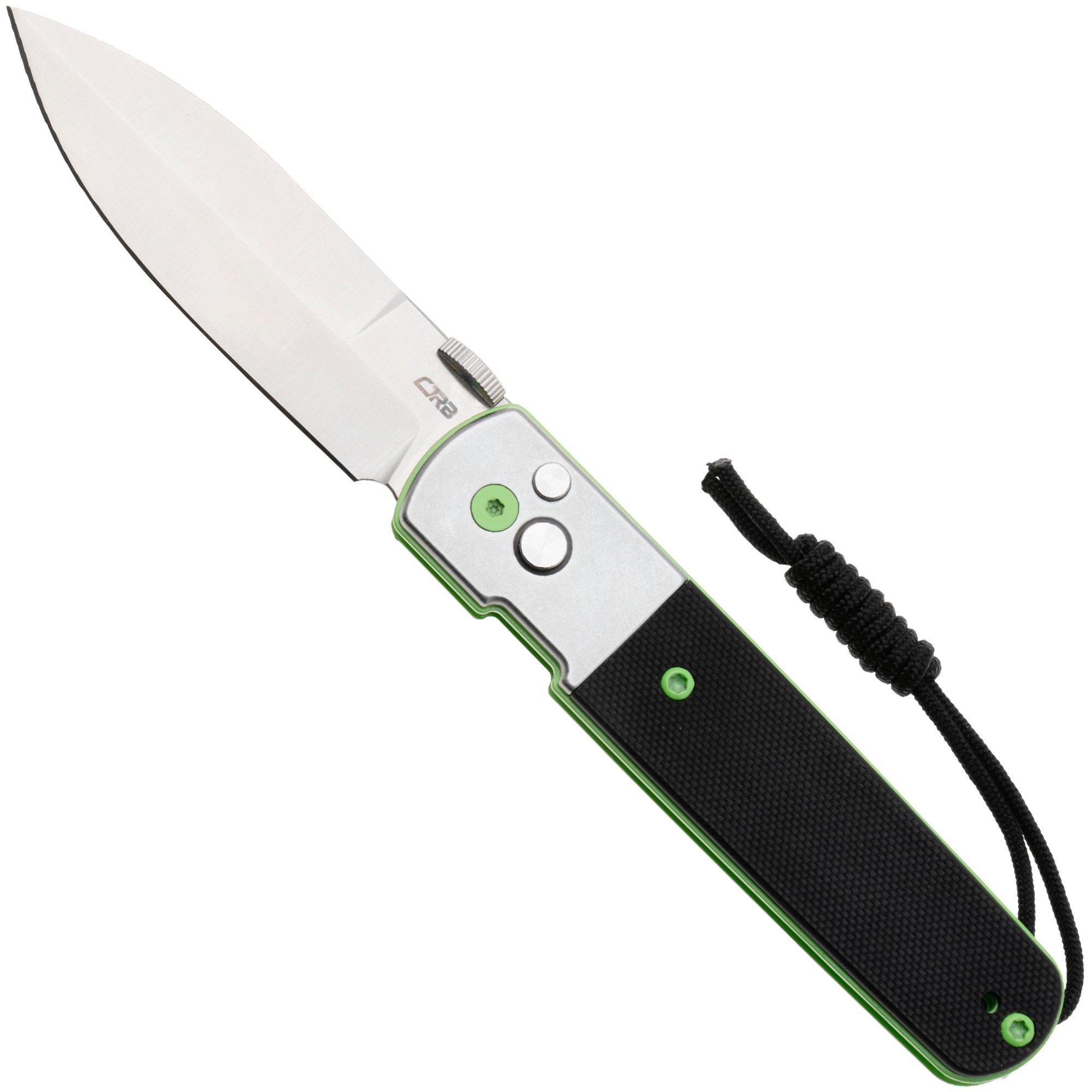 CJRB Locust J1951-SBK Satin AR-RPM9, Stainless Steel Black G10, couteau de poche