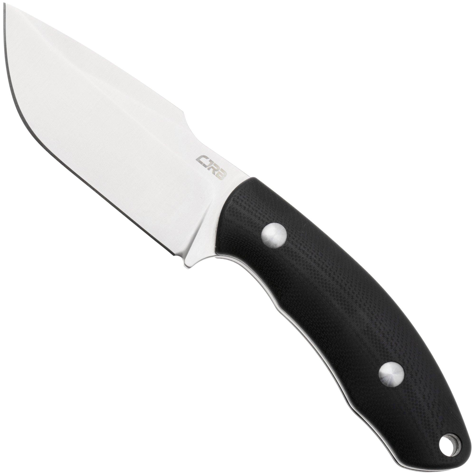 CJRB Mutt J1958-BK Satin AR-RPM9, Black G10, vaststaand mes, Jonathan Shaw design