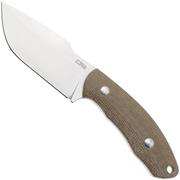 CJRB Mutt J1958-ODG Satin AR-RPM9, Green Micarta, cuchillo fijo, diseño de Jonathan Shaw
