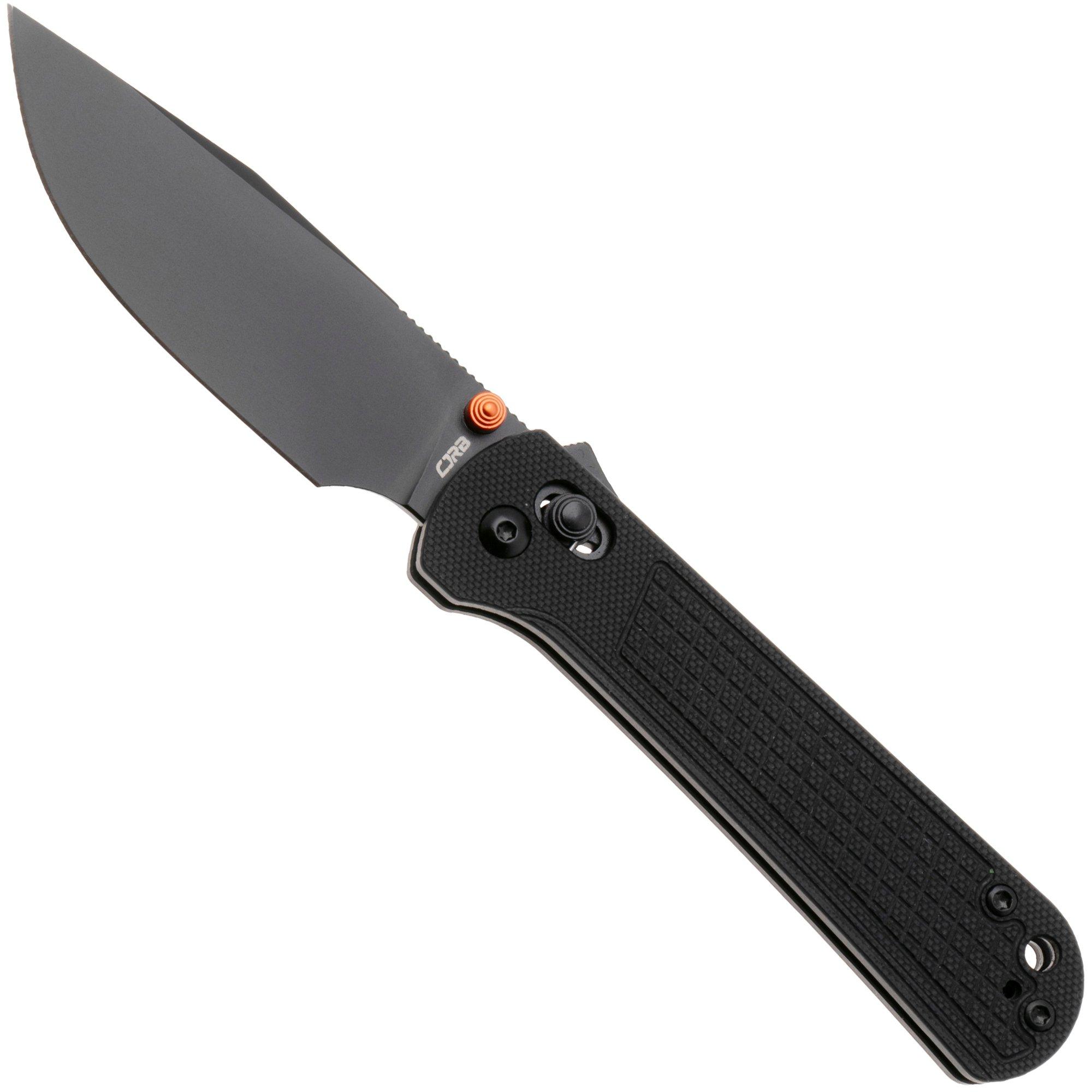 CJRB Bolt J1960-BBK PVD AR-RPM9, Black G10, pocket knife