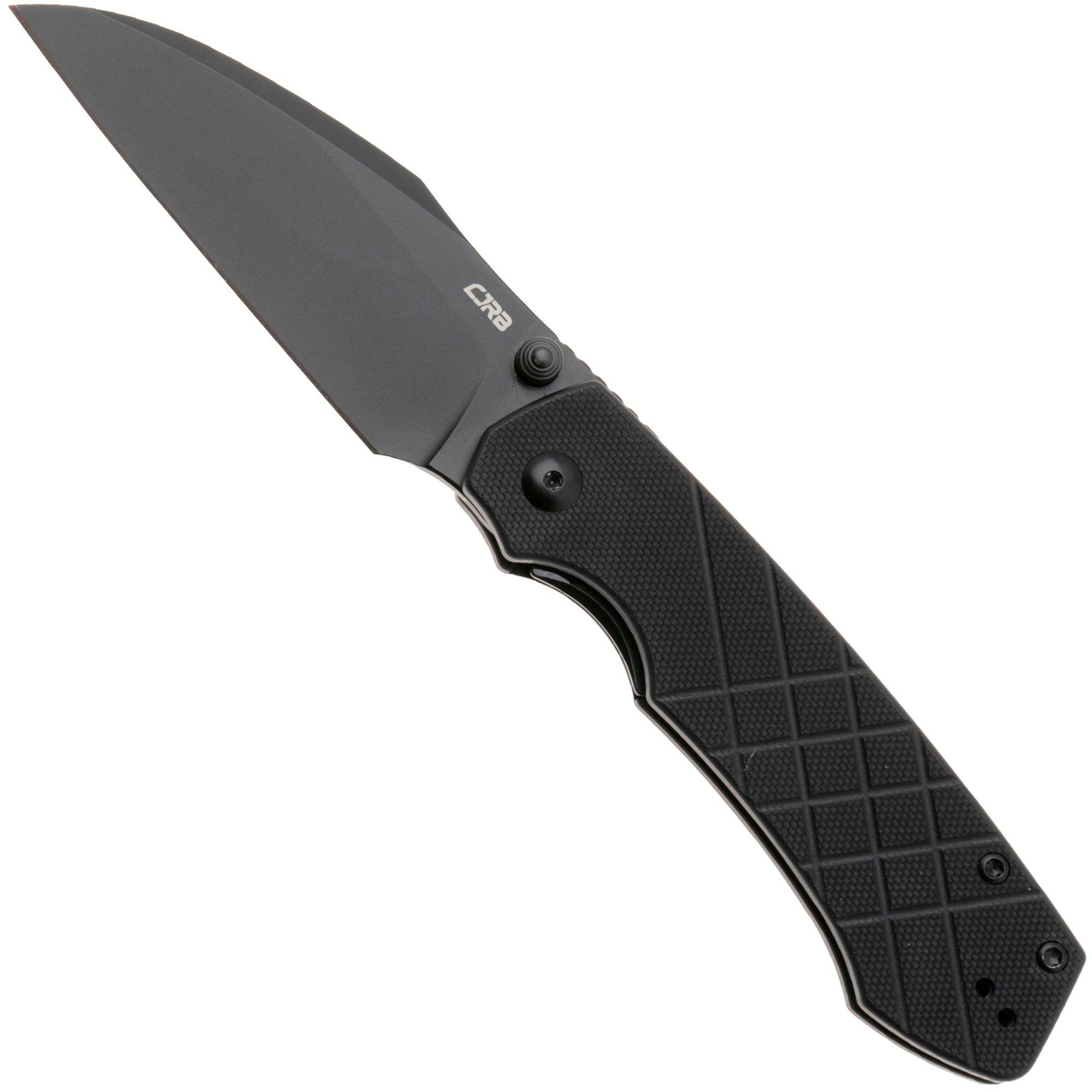 Nóż składany CJRB Kestrel J1962-BBK PVD AR-RPM9, Black G10, projekt Ray Laconico