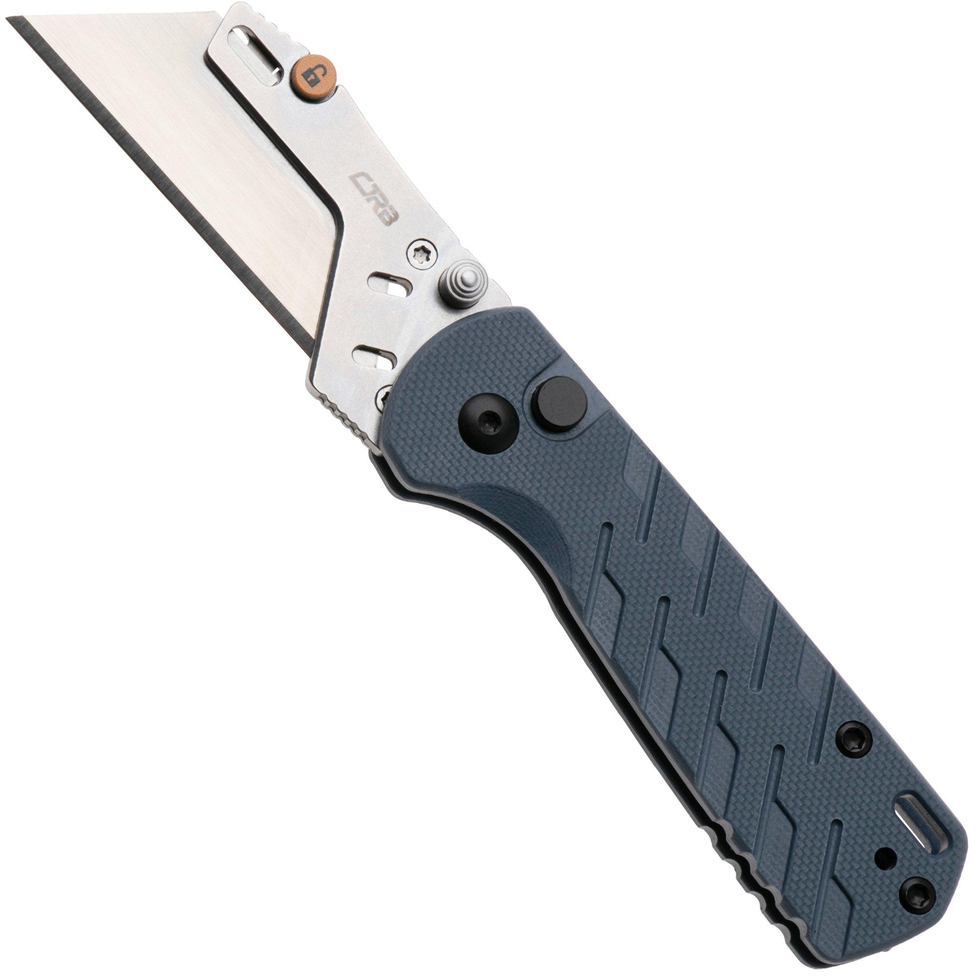 CJRB Boxer J1967-BU Stonewashed Blade Holder, Blue G10, zakmes
