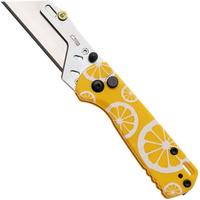 Image for CJRB Boxer J1967-LM Stonewashed Blade Holder, Yellow G10, pocket knife