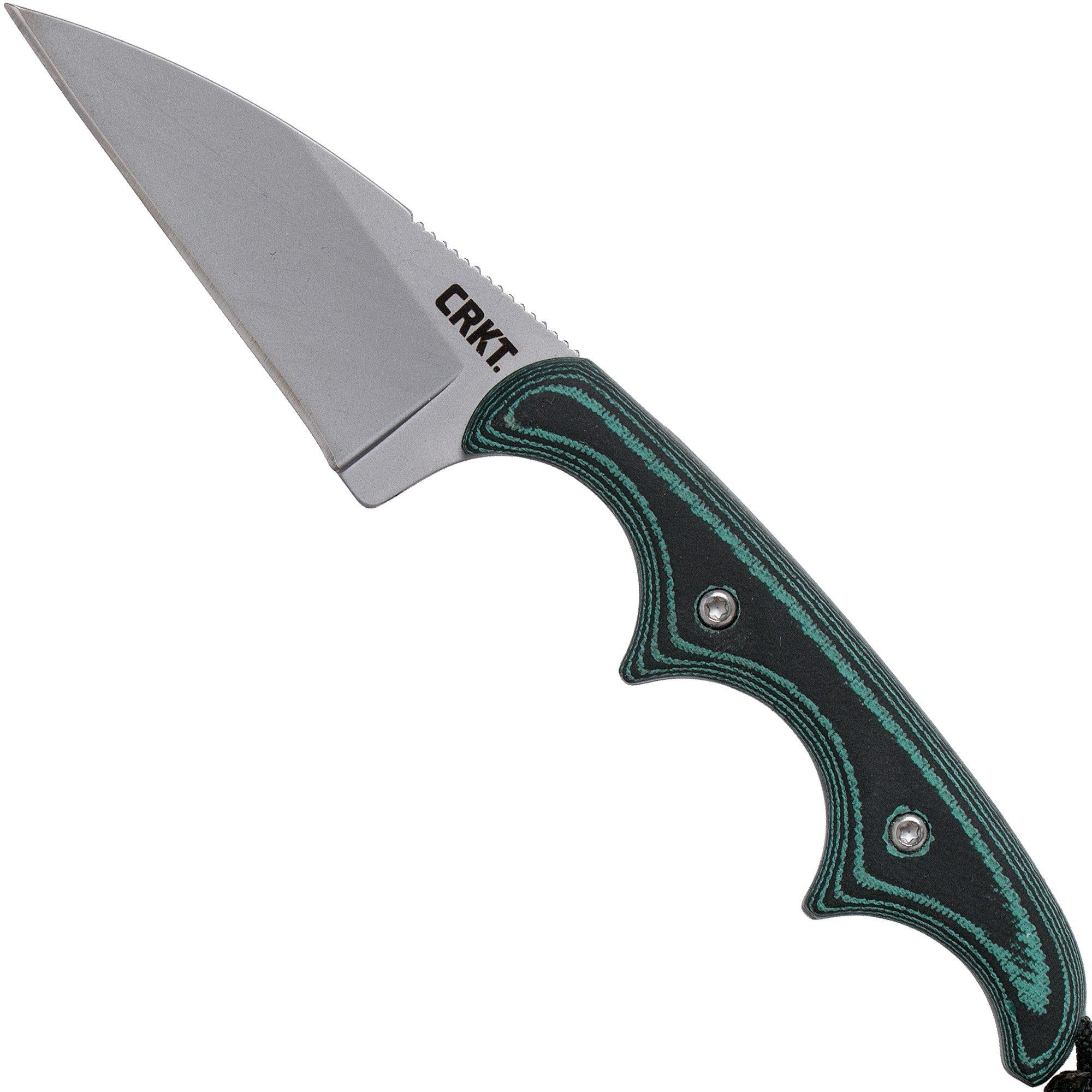 CRKT Minimalist Wharncliffe 2385 coltello da collo, Alan Folts design