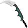Afbeelding voor CRKT Keramin, Green Black, 2389 nekmes, Alan Folts design