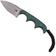 Obraz dla Nóż typu neck CRKT Minimalist Spear Point, Green Black, projekt Alan Folts