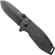 CRKT Squid Assisted 2439 Blackwash coltello da tasca, Lucas Burnley design