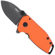 CRKT Squid Compact Black 2486 Orange G10 coltello da tasca, design di Lucas Burnley