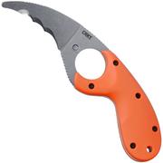 CRKT Bear Claw Stonewash, Veff Serrations 2511ER Orange GRN rescue knife, Russ Kommer design