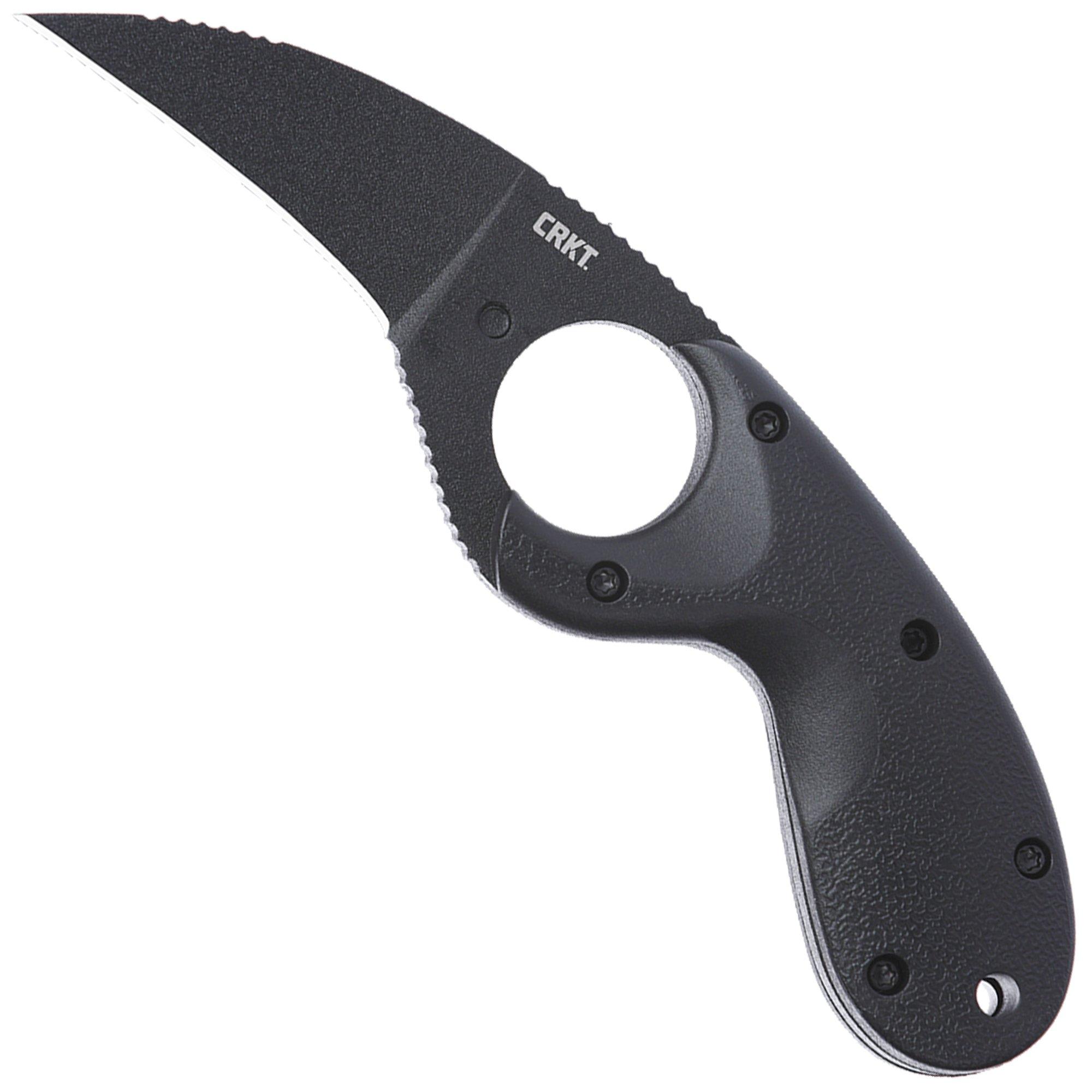 Nóż ratowniczy CRKT Bear Claw Black, Plain 2516K Black GRN, projekt Russ Kommer