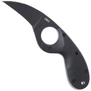 CRKT Bear Claw Black, Plain 2516K Black GRN Rettungsmesser, Russ Kommer Design