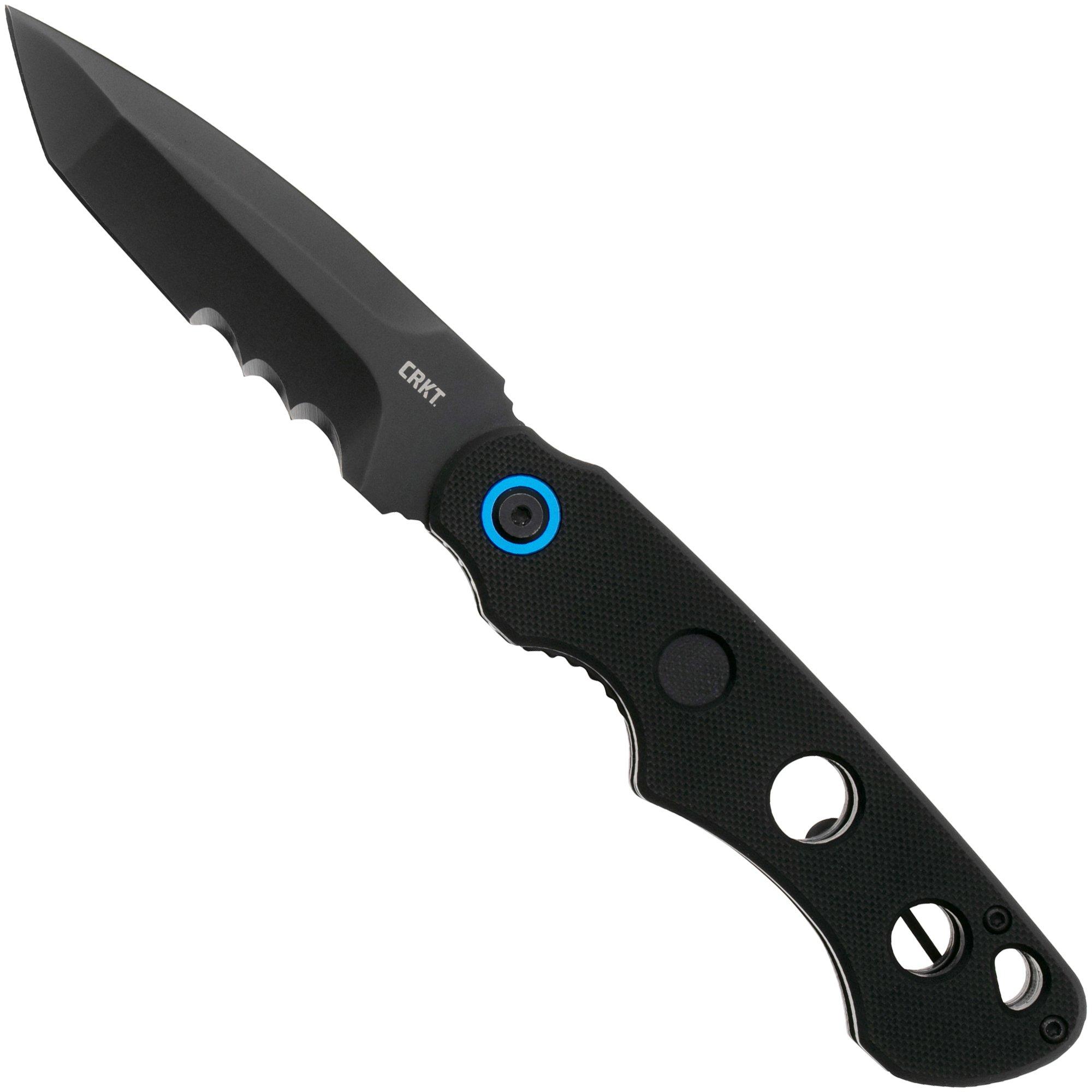 CRKT A.B.C. Folder, Veff Serrations 2606 Black G10 pocket knife